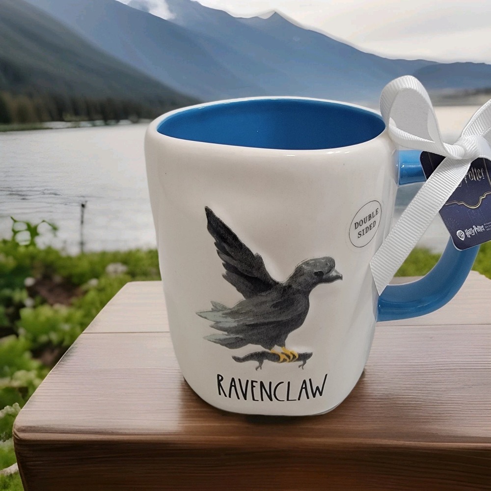 NEW! Rae Dunn x Harry Potter Hogwarts "Ravenclaw" House Blue Ceramic Coffee Mug‎